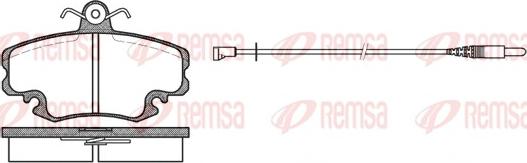 Remsa 0141.32 - Brake Pad Set, disc brake autospares.lv