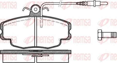 Remsa 0141.24 - Brake Pad Set, disc brake autospares.lv