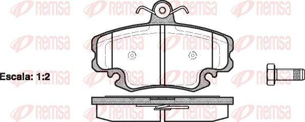 Remsa 0141.20 - Brake Pad Set, disc brake autospares.lv