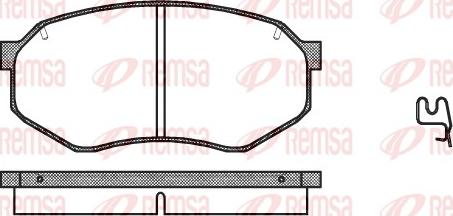 Remsa 0148.14 - Brake Pad Set, disc brake autospares.lv