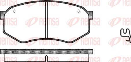 Remsa 0148.34 - Brake Pad Set, disc brake autospares.lv