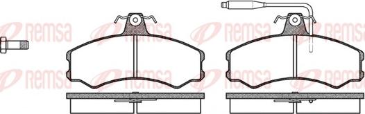 Remsa 0143.02 - Brake Pad Set, disc brake autospares.lv