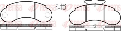 Remsa 0142.20 - Brake Pad Set, disc brake autospares.lv