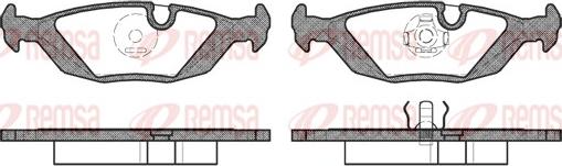 Remsa 0155.00 - Brake Pad Set, disc brake autospares.lv