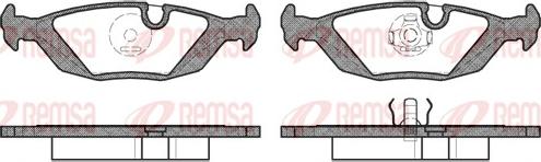 Remsa 0155.10 - Brake Pad Set, disc brake autospares.lv