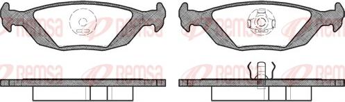 Remsa 0155.20 - Brake Pad Set, disc brake autospares.lv