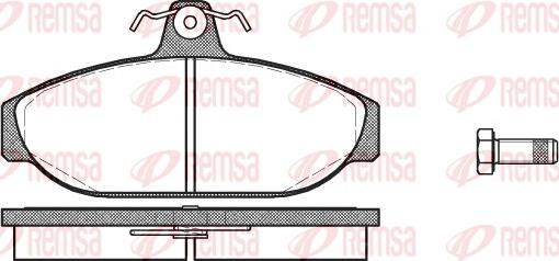 Remsa 0156.00 - Brake Pad Set, disc brake autospares.lv