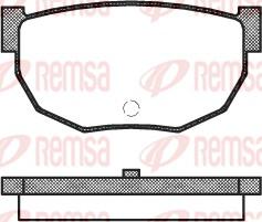 Remsa 0151.10 - Brake Pad Set, disc brake autospares.lv