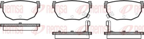 Remsa 0151.22 - Brake Pad Set, disc brake autospares.lv