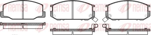 Remsa 0152.02 - Brake Pad Set, disc brake autospares.lv