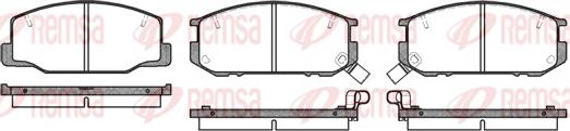 Remsa 0152.12 - Brake Pad Set, disc brake autospares.lv