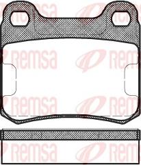 Remsa 0157.10 - Brake Pad Set, disc brake autospares.lv