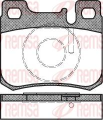 Remsa 0157.20 - Brake Pad Set, disc brake autospares.lv