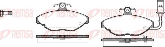 Remsa 0169.01 - Brake Pad Set, disc brake autospares.lv