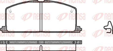 Remsa 0167.04 - Brake Pad Set, disc brake autospares.lv
