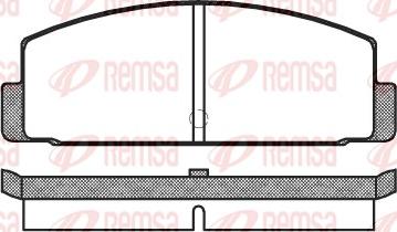 Remsa 0100.00 - Brake Pad Set, disc brake autospares.lv