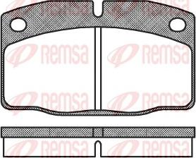 Remsa 0101.00 - Brake Pad Set, disc brake autospares.lv