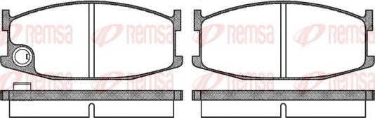 Remsa 0108.10 - Brake Pad Set, disc brake autospares.lv