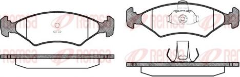 Remsa 0119.10 - Brake Pad Set, disc brake autospares.lv