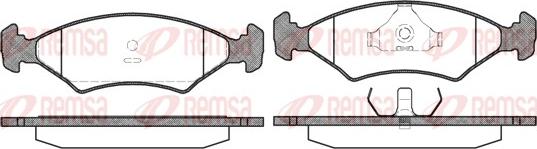 Remsa 0119.20 - Brake Pad Set, disc brake autospares.lv