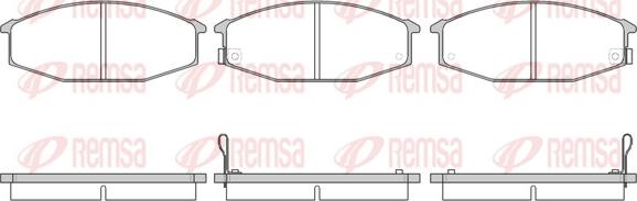 Remsa 0115.02 - Brake Pad Set, disc brake autospares.lv