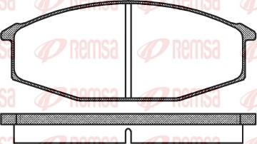 Remsa 0115.20 - Brake Pad Set, disc brake autospares.lv