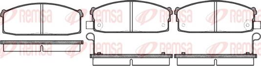 Remsa 0117.02 - Brake Pad Set, disc brake autospares.lv