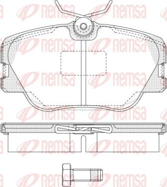 Remsa 0189.00 - Brake Pad Set, disc brake autospares.lv