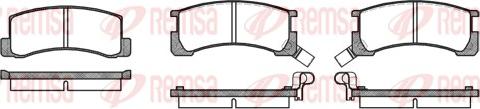 Remsa 0185.02 - Brake Pad Set, disc brake autospares.lv