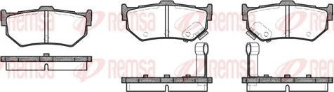 Remsa 0183.02 - Brake Pad Set, disc brake autospares.lv