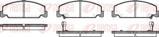 Remsa 0182.12 - Brake Pad Set, disc brake autospares.lv