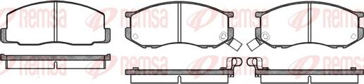 Remsa 0187.02 - Brake Pad Set, disc brake autospares.lv