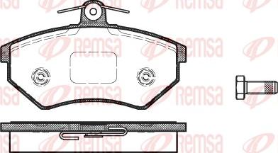 Remsa 0134.40 - Brake Pad Set, disc brake autospares.lv