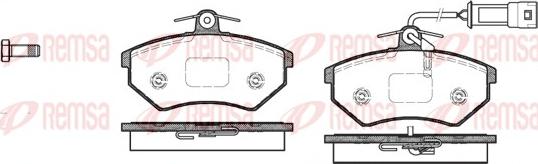 Remsa 0134.42 - Brake Pad Set, disc brake autospares.lv