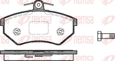Remsa 0134.50 - Brake Pad Set, disc brake autospares.lv