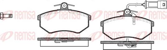 Remsa 0134.02 - Brake Pad Set, disc brake autospares.lv