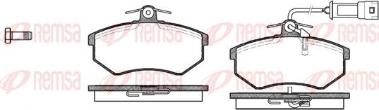 Remsa 0134.12 - Brake Pad Set, disc brake autospares.lv