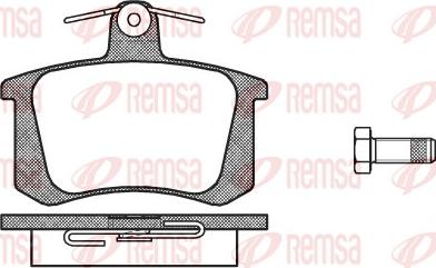 Remsa 0135.20 - Brake Pad Set, disc brake autospares.lv