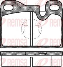 Remsa 0130.00 - Brake Pad Set, disc brake autospares.lv