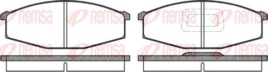 Remsa 0129.10 - Brake Pad Set, disc brake autospares.lv