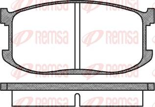 Remsa 0126.00 - Brake Pad Set, disc brake autospares.lv