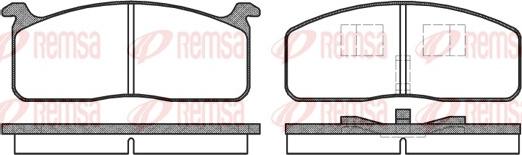 Remsa 0120.00 - Brake Pad Set, disc brake autospares.lv