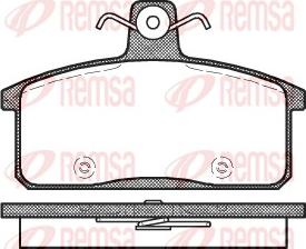 Remsa 0128.50 - Brake Pad Set, disc brake autospares.lv