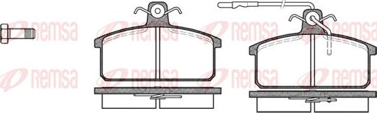 Remsa 0128.32 - Brake Pad Set, disc brake autospares.lv