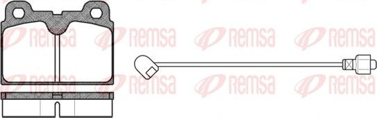 Remsa 0127.02 - Brake Pad Set, disc brake autospares.lv