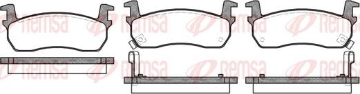 Remsa 0174.02 - Brake Pad Set, disc brake autospares.lv