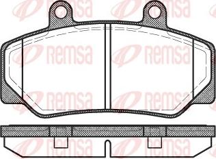 Remsa 0176.20 - Brake Pad Set, disc brake autospares.lv