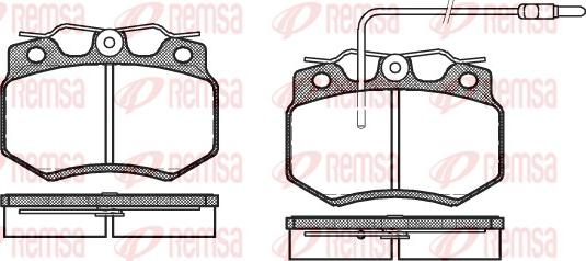 Remsa 0170.02 - Brake Pad Set, disc brake autospares.lv