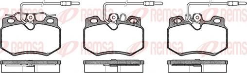 Remsa 0170.14 - Brake Pad Set, disc brake autospares.lv