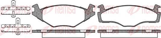 Remsa 0171.60 - Brake Pad Set, disc brake autospares.lv